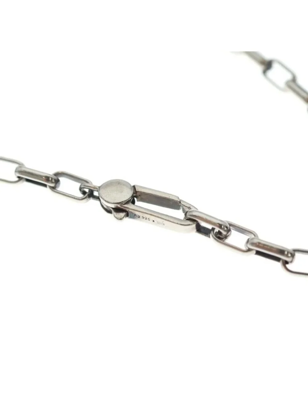 Gucci Interlocking G Pendant Chain Silver Necklace